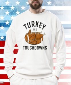 Turkey And Touchdowns Print Casual Sweatshirt