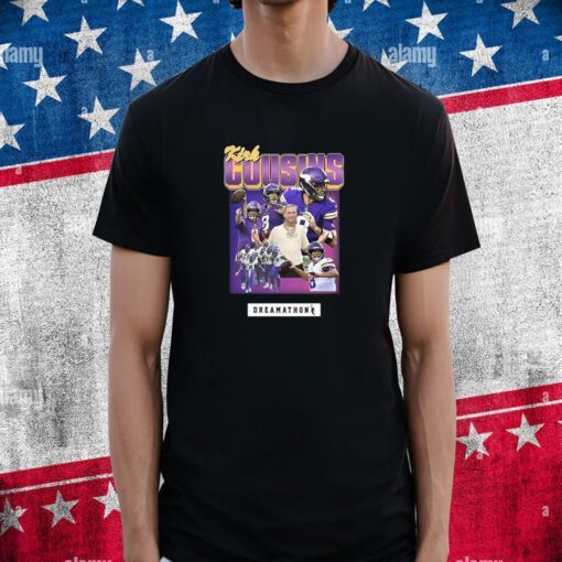 Official Vikings Kirk Cousins Dreamathon T-Shirt