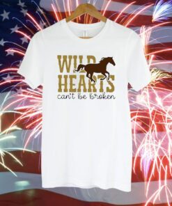 Wild Hearts Can’t Be Broken Horse Art Pattern Print Casual T-Shirt