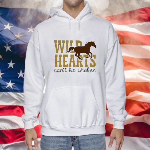 Wild Hearts Can’t Be Broken Horse Art Pattern Print Casual Sweatshirts