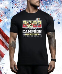 2023 Del Apertura Campeon Club America Grandes De Corazon Hoodie Shirts