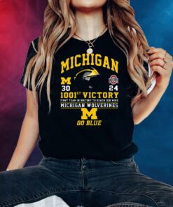 1001st Victory First Team In History To Reach 1001 Wins Michigan Wolverines Go Blue Shirts