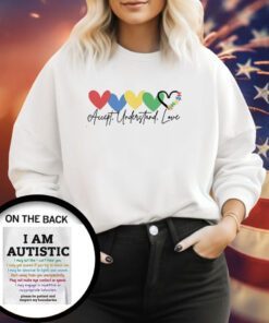 Accept Understand Love Please Be Patient Autism Awareness Printed Sweatshirt