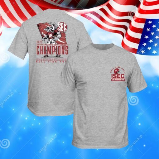 Alabama Crimson Tide 2023 SEC Football Champions Mascot Flag Sweatshirt