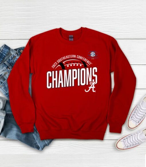 Alabama Crimson Tide Fanatics Branded 2023 Sec Football Conference Champions Sweatshirt