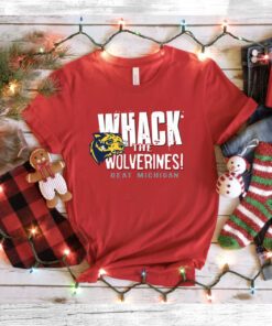Beat Michigan Whack the Wolverines Alabama College T-Shirt
