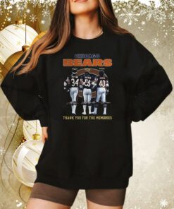 Chicago Bears Payton And Butkus And Sayers Thank You For The Memories Sweatshirt