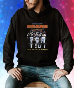 Chicago Bears Payton And Butkus And Sayers Thank You For The Memories Hoodie