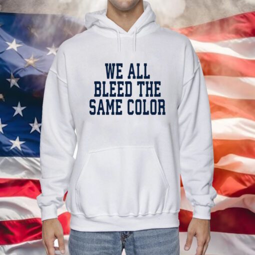 Demarcus Lawrence Wearing We All Bleed The Same Color Hoodie