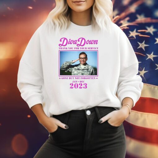 Diva Down Thank You For Your Service George Santos Sweatshirt