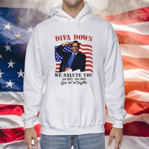 Diva Down We Salute You George Santos Hoodie