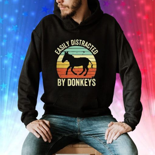 Easily Distracted By Donkeys Hoodie