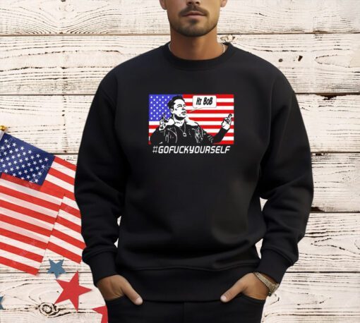 Elon Musk Hi Bob Gofuckyourself Usa Flag T-shirt