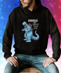 Godzilla Says Protect Trans Kids Hoodie