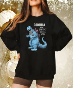 Godzilla Says Protect Trans Kids Sweatshirt