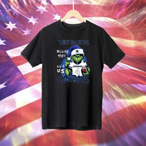 Grinch They Hate Us Because They Ain’t Us Cowboys Dallas Cowboys Shirt