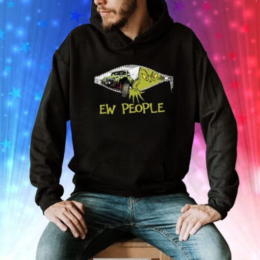 Grinch Truck Ew People Ugly Christmas Hoodie