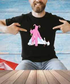 Matthew Perry Pink Bunny and Chicken T-shirt