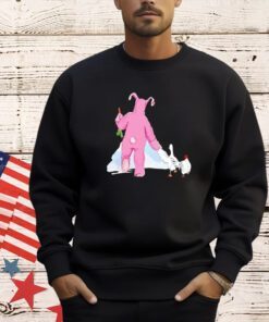 Matthew Perry Pink Bunny and Chicken T-shirt