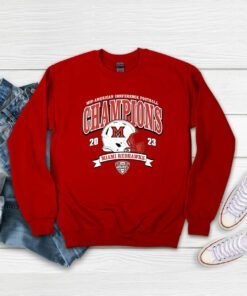 Miami University Redhawks 2023 Mac Football Conference Champions Sweatshirts