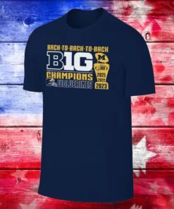 Michigan Wolverines Back-to-Back-to-Back Big Ten Conference Champions Sweatshirts