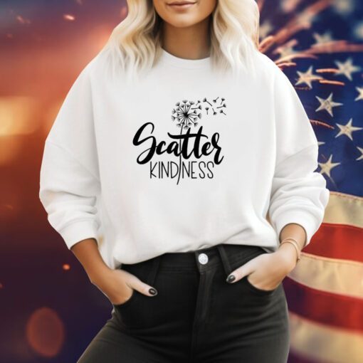 Scatter Kindness Dandelion Letter Casual Sweatshirts