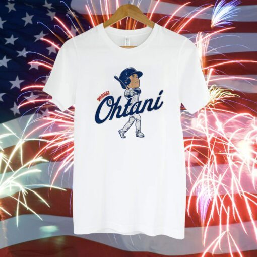 Shohei Ohtani Batting Caricature T-Shirt