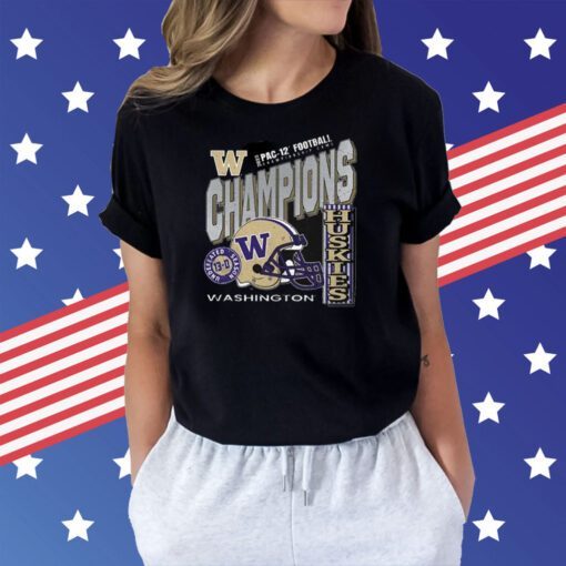 Washington Huskies 2023 Pac-12 Champions Kings of the West TShirt