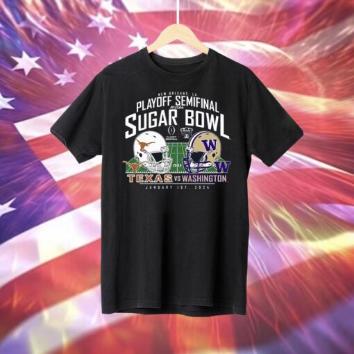 Washington Huskies Vs Texas Longhorns College Football Playoff 2024 Sugar Bowl TShirt