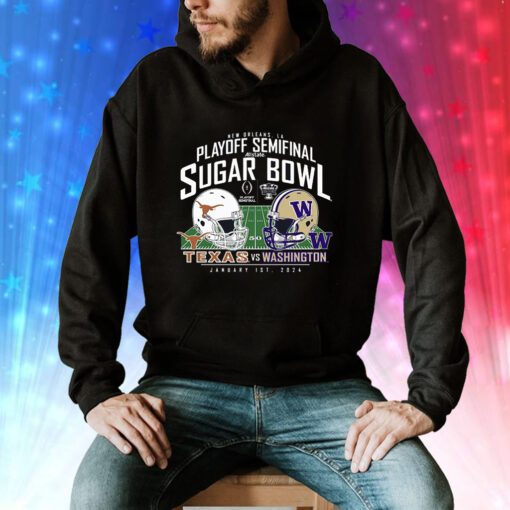 Washington Huskies Vs Texas Longhorns College Football Playoff 2024 Sugar Bowl hoodie