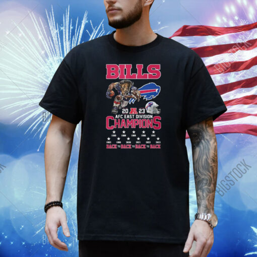 Bills 2023 AFC East Champions Let’s Go Bills Two-Sided Shirt