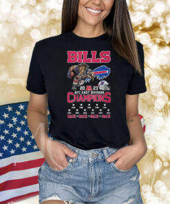 Bills 2023 AFC East Champions Let’s Go Bills Two-Sided Shirts