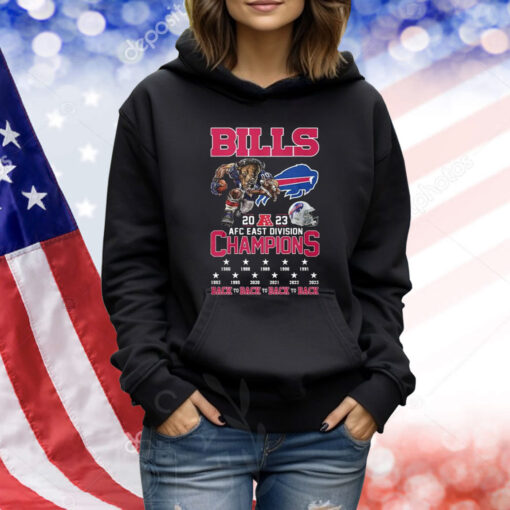 Bills 2023 AFC East Champions Let’s Go Bills Two-Sided TShirts