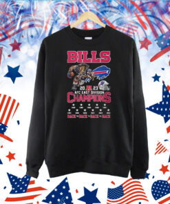 Bills 2023 AFC East Champions Let’s Go Bills Two-Sided TShirt