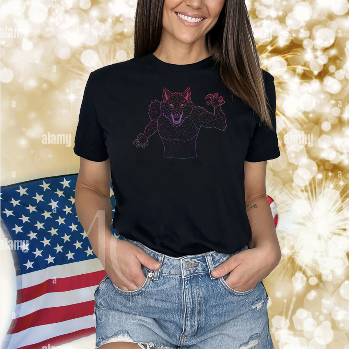 Bisexual Werewolf Holographic Shirt