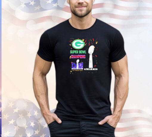 Green Bay Packers Super Bowl Champions LVIII Las Vegas 2024 shirt