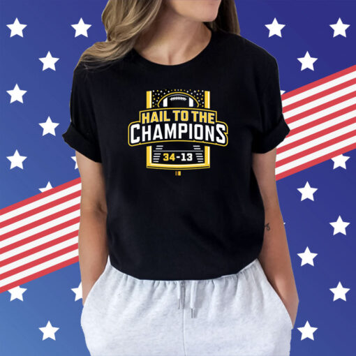 Hail To the Champions Michigan College T-Shirt