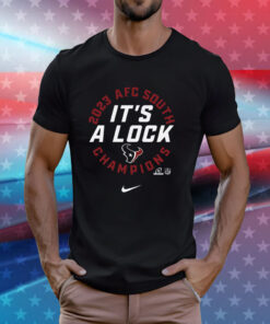 Houston Texans It’s A Lock 2023 Afc South Division Champions T-Shirt