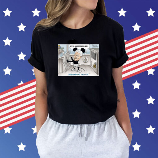 Jack Poso We're Almost There Kids Steamboat Willie T-Shirt