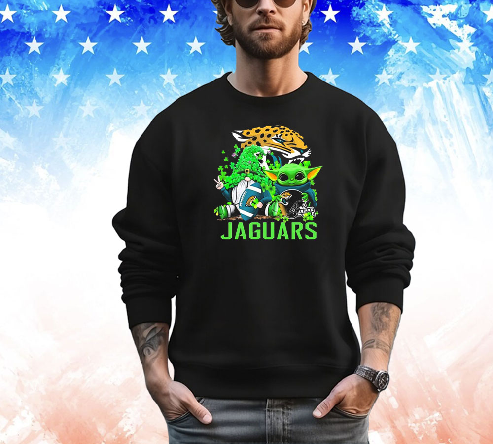 Jacksonville Jaguars Baby Yoda Happy St.Patrick’s Day Shamrock Shirt