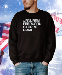 January February Storrs April Tee Shirt