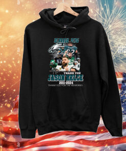 Jason Kelce Philadelphia Eagles 2011 – 2024 Thank You For The Memories T-Shirts