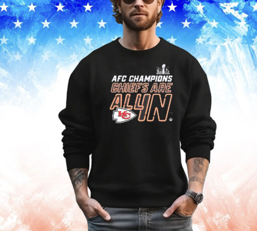 Kansas City Chiefs Afc Championship 2024 All In Shirt