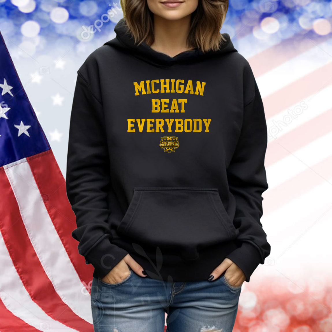 Michigan Beat Everybody National Champs TShirts