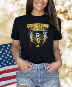 Michigan Football 2023 CARICATURES Conquering Heroes Shirts