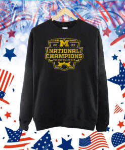 Michigan Football 2023 National Champions Logo TShirt