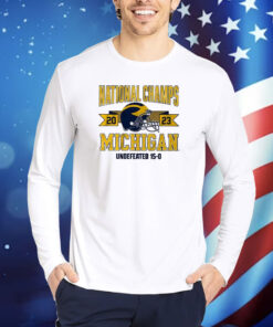 Michigan Football NATIONAL CHAMPIONS ARCHED HELMET 2023 TShirts