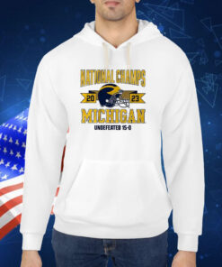 Michigan Football NATIONAL CHAMPIONS ARCHED HELMET 2023 TShirt