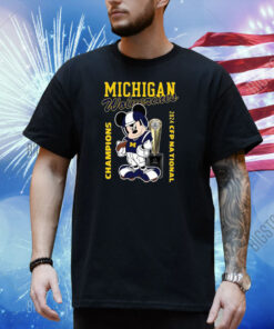 Mickey Michigan Champions 2024 CFP National Shirt