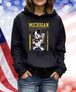 Mickey Michigan Champions 2024 CFP National TShirts